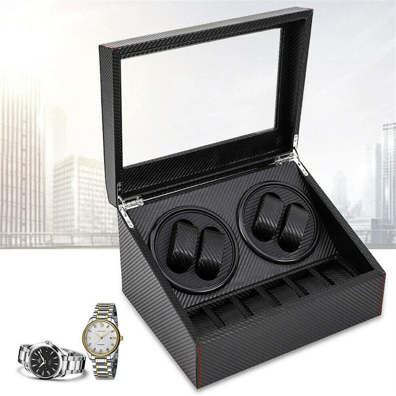 Rebrilliant Automatic Rotation Winder Luxury Watch Box Wayfair